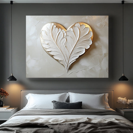 Home Wall Art: Feather Heart
