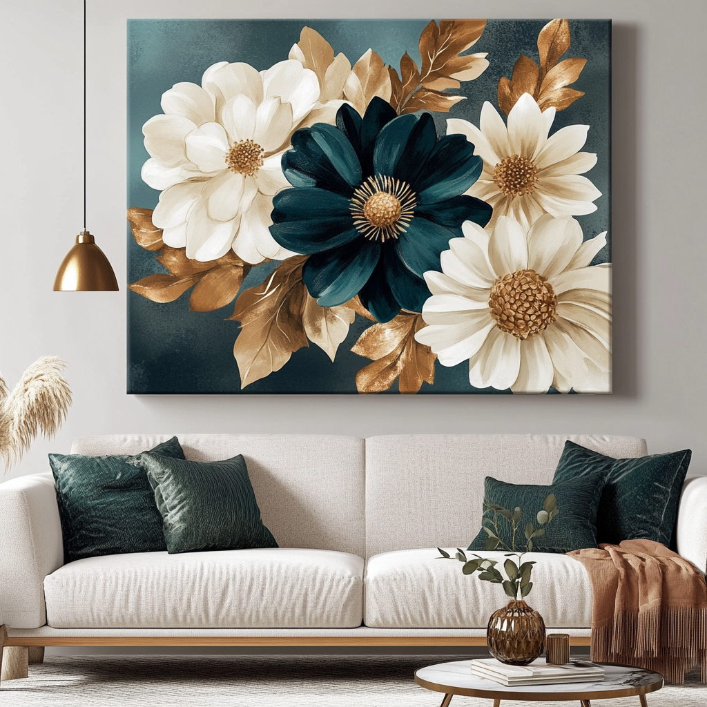 Nature Wall Art: Floral Symphony V13