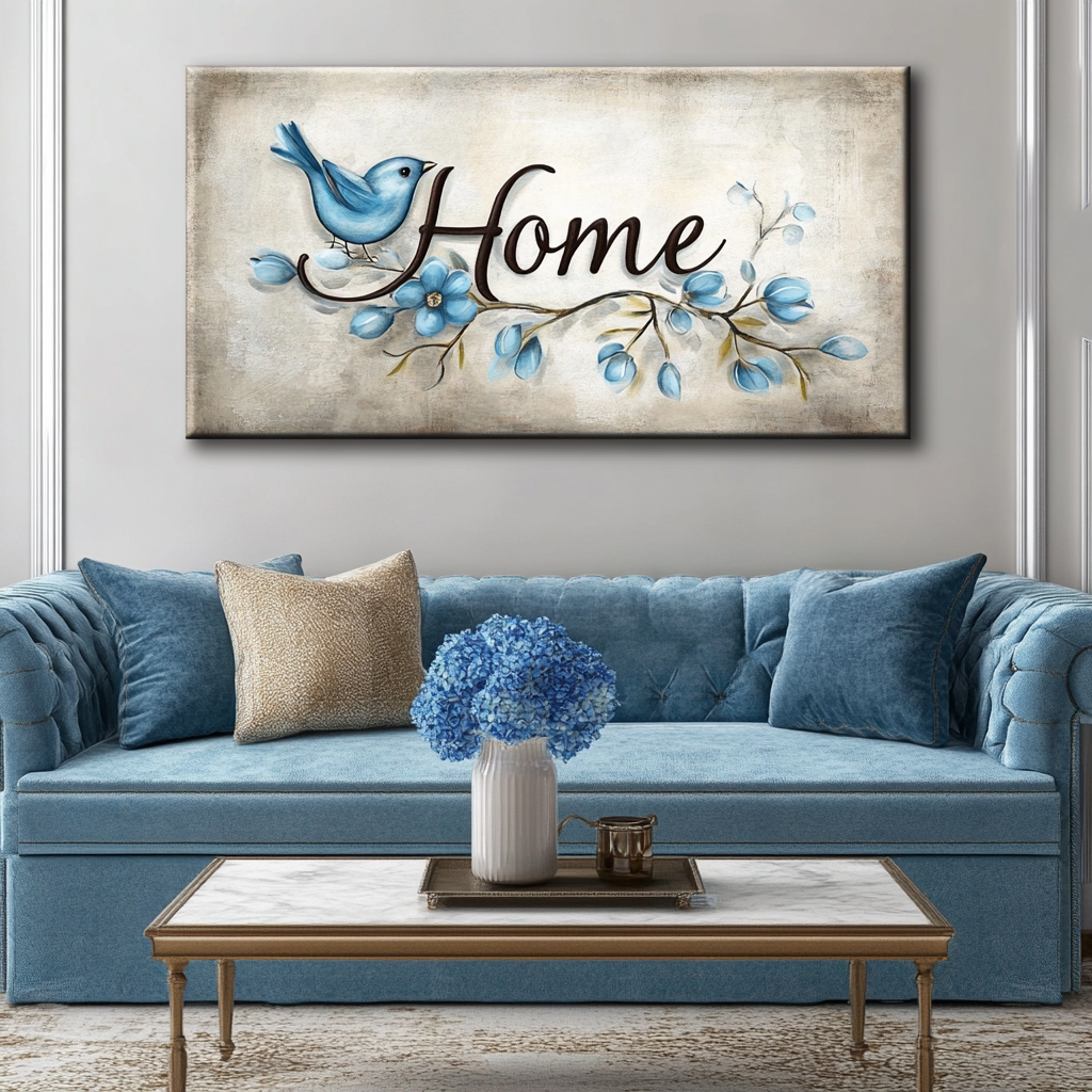 Home Wall Art: Home Word Sign v14