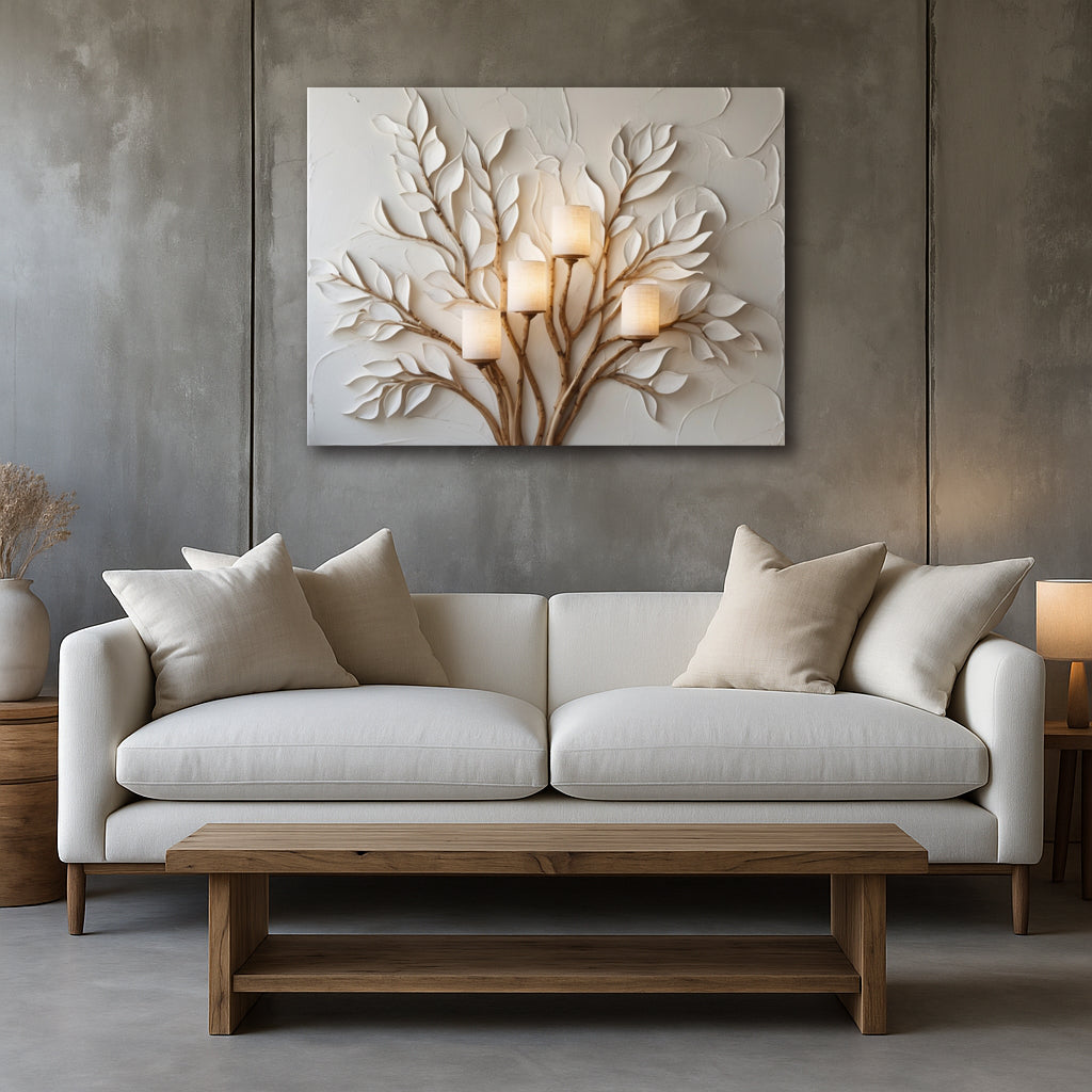 Luminous Roots – Tree-Inspired Canvas Wall Art