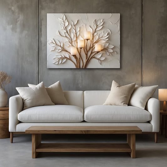 Luminous Roots – Tree-Inspired Canvas Wall Art