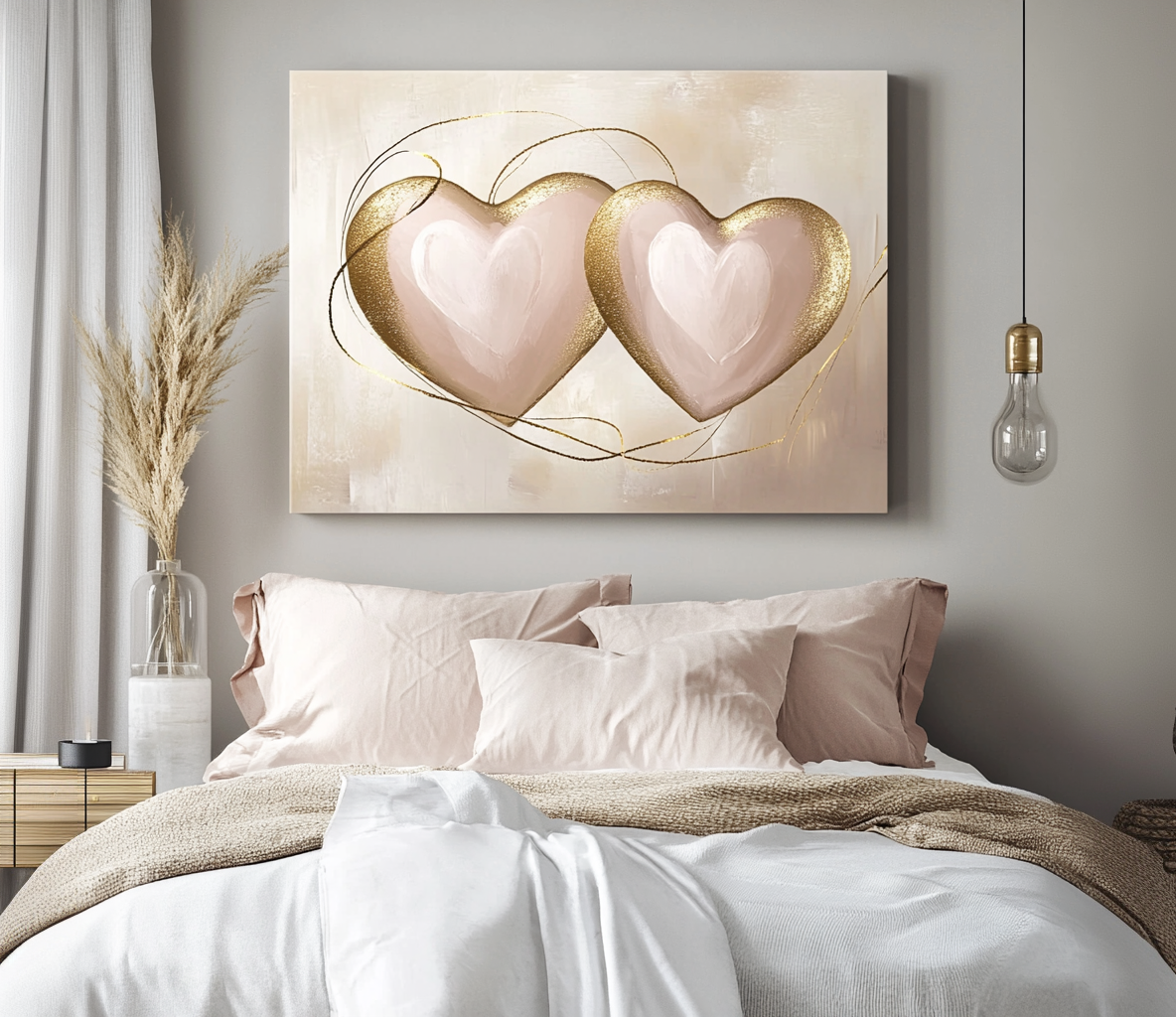 Home Wall Art: Twin Hearts