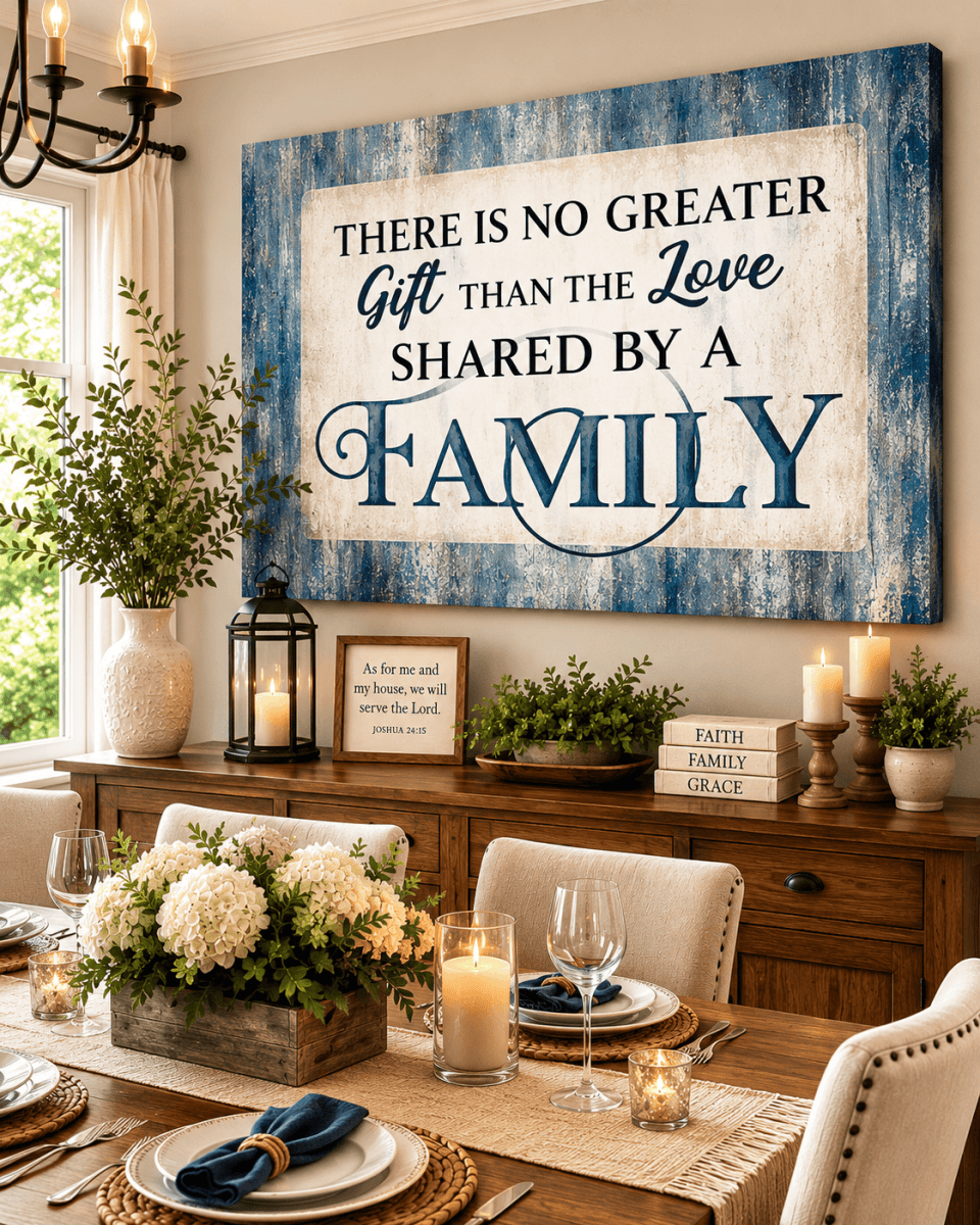 Family Wall Art: There is no Greater Gift Than the Love Shared by a Family - Sense for Decor