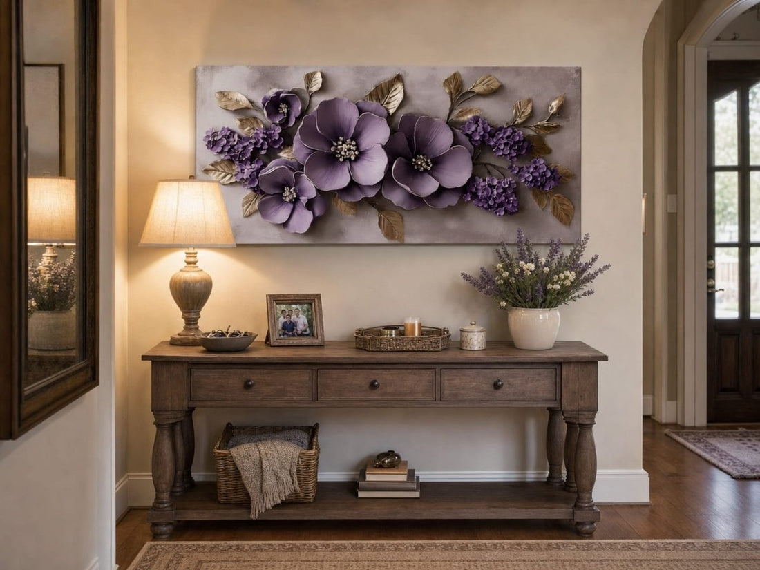 Modern Blossom Wall Art – Oversized Flower Canvas for Bedroom and Living Room Decor - Sense for Decor