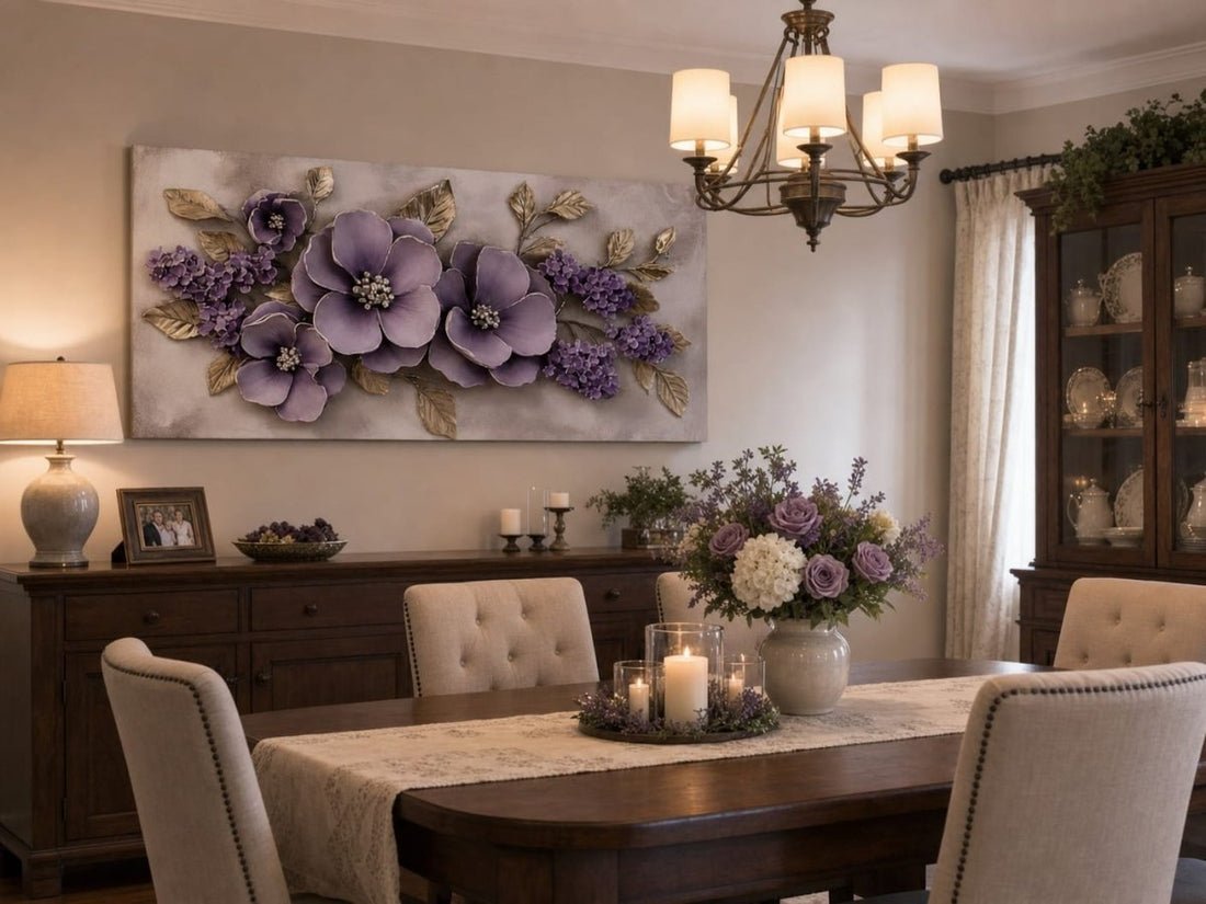 Modern Blossom Wall Art – Oversized Flower Canvas for Bedroom and Living Room Decor - Sense for Decor