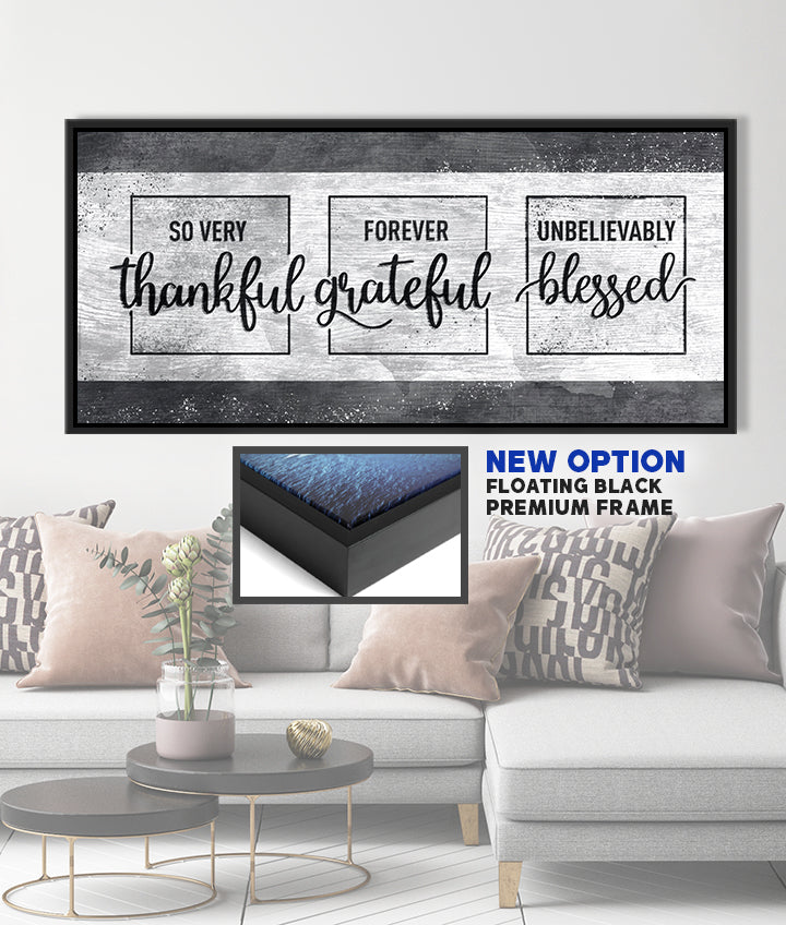 Christian Wall Art: So Very Thankful Forever Grateful Unbelievably Blessed