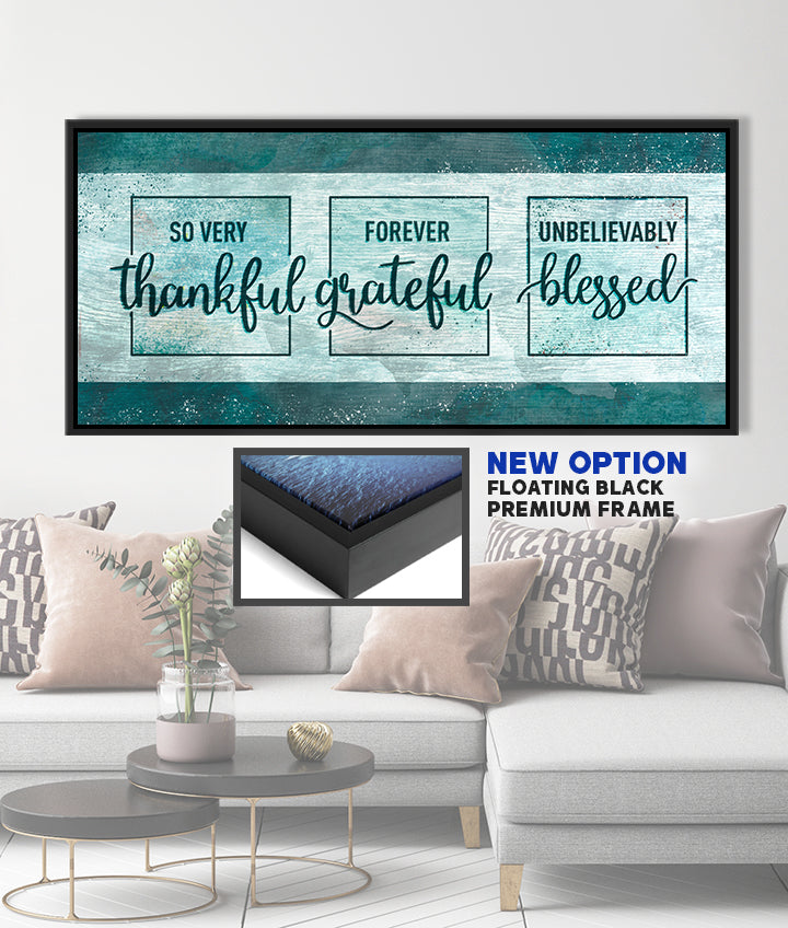 Christian Wall Art: So Very Thankful Forever Grateful Unbelievably Blessed