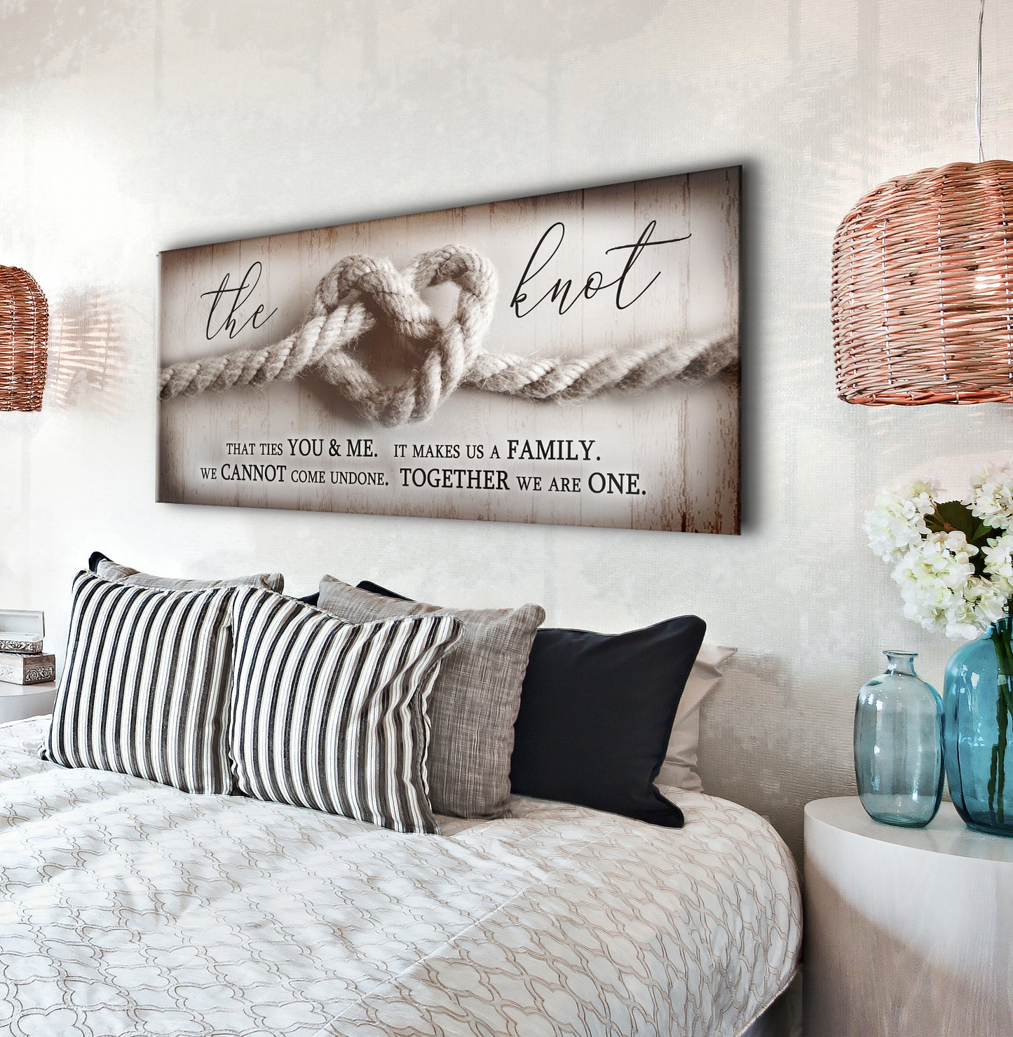 Home Wall Art: The Knot (Wood Frame Ready To Hang)