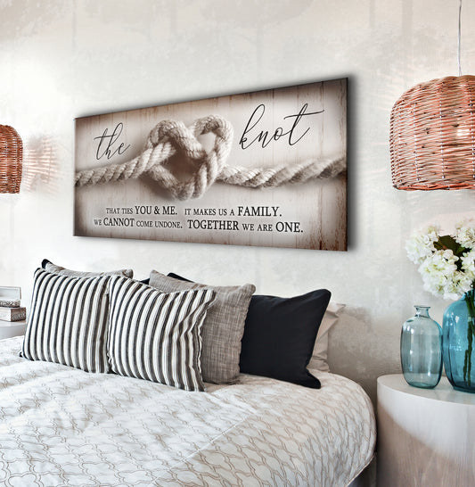 Home Wall Art: The Knot (Wood Frame Ready To Hang)