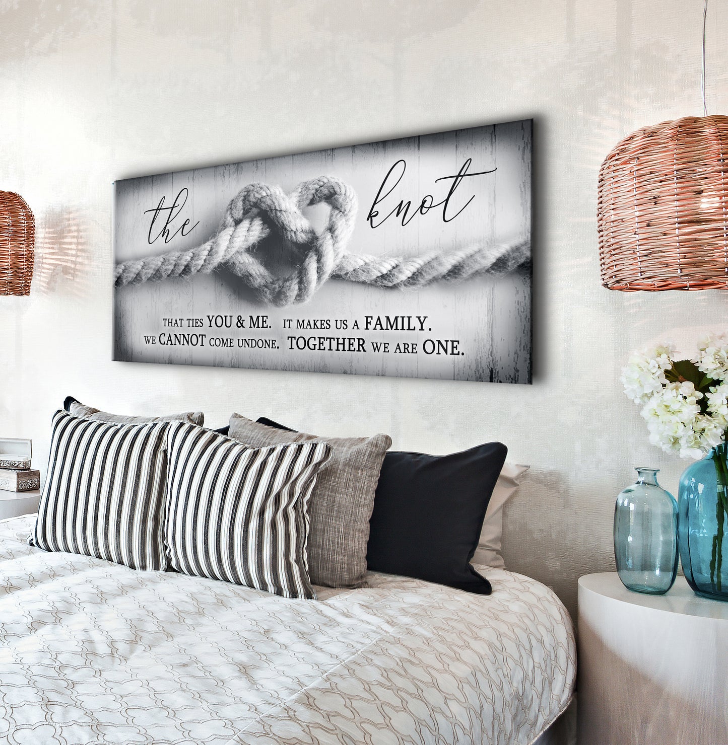 Home Wall Art: The Knot (Wood Frame Ready To Hang)