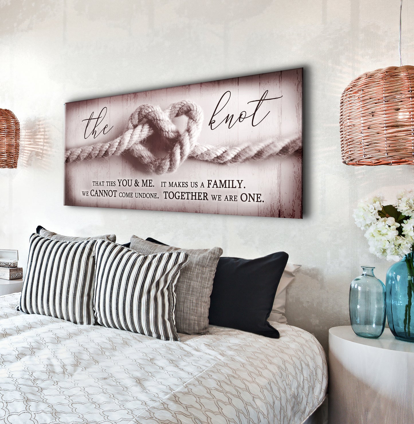 Home Wall Art: The Knot (Wood Frame Ready To Hang)