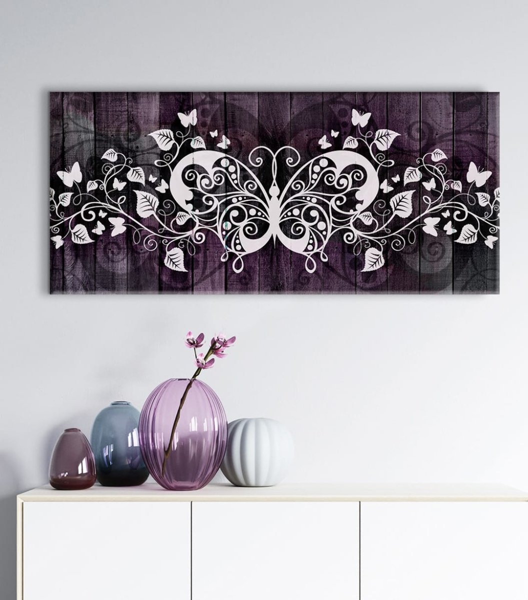 Home Wall Art: Boho Butterfly Mandala V2 (Wood Frame Ready To Hang) - Sense for Decor