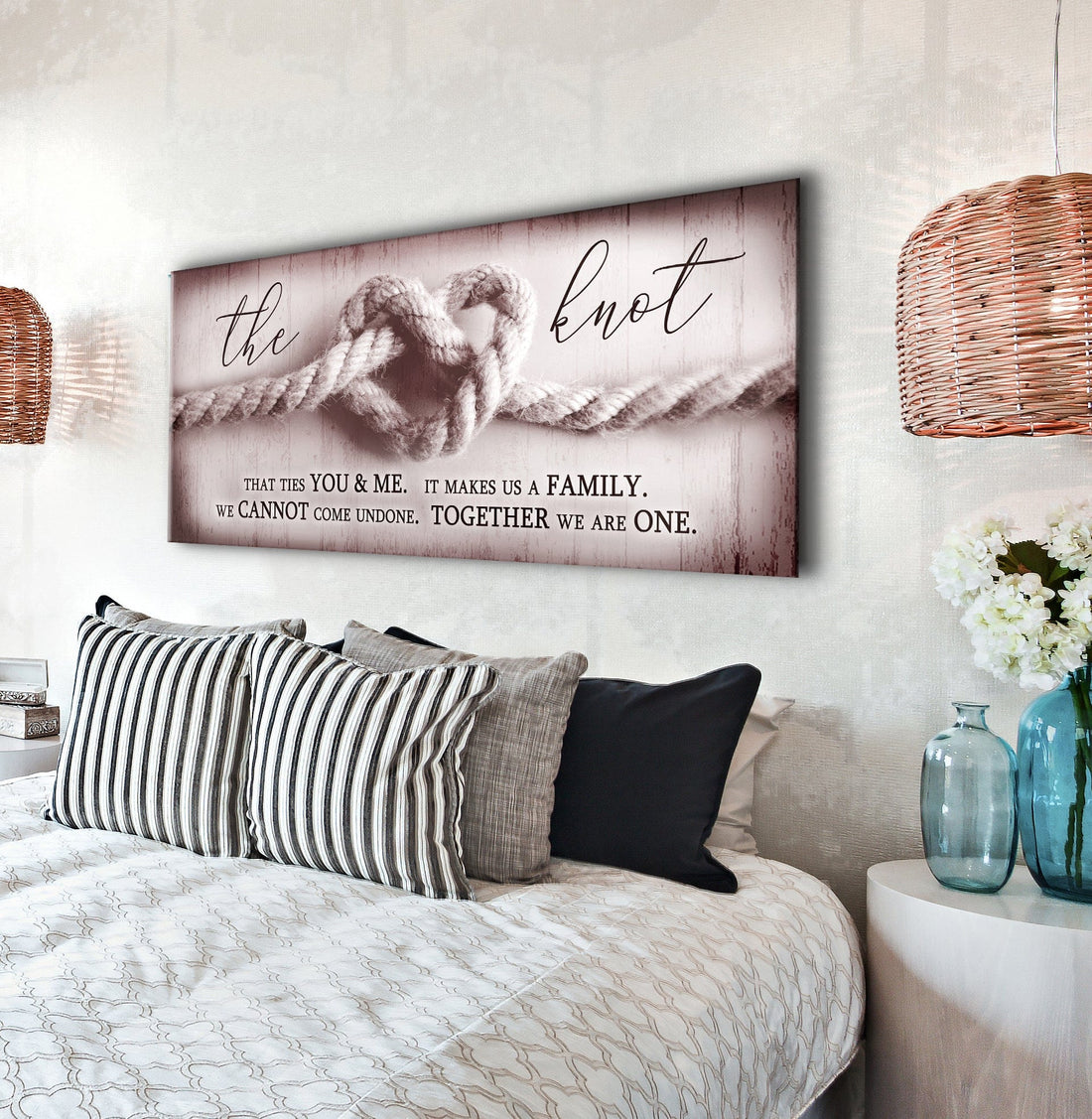 Home Wall Art: The Knot (Wood Frame Ready To Hang) - Sense for Decor