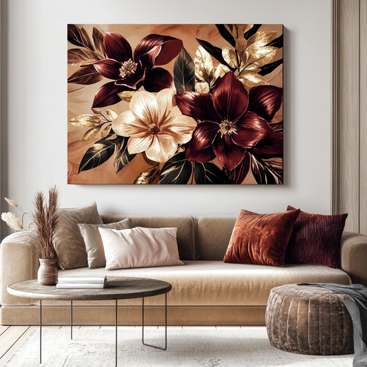 Nature Wall Art: Floral Symphony V17