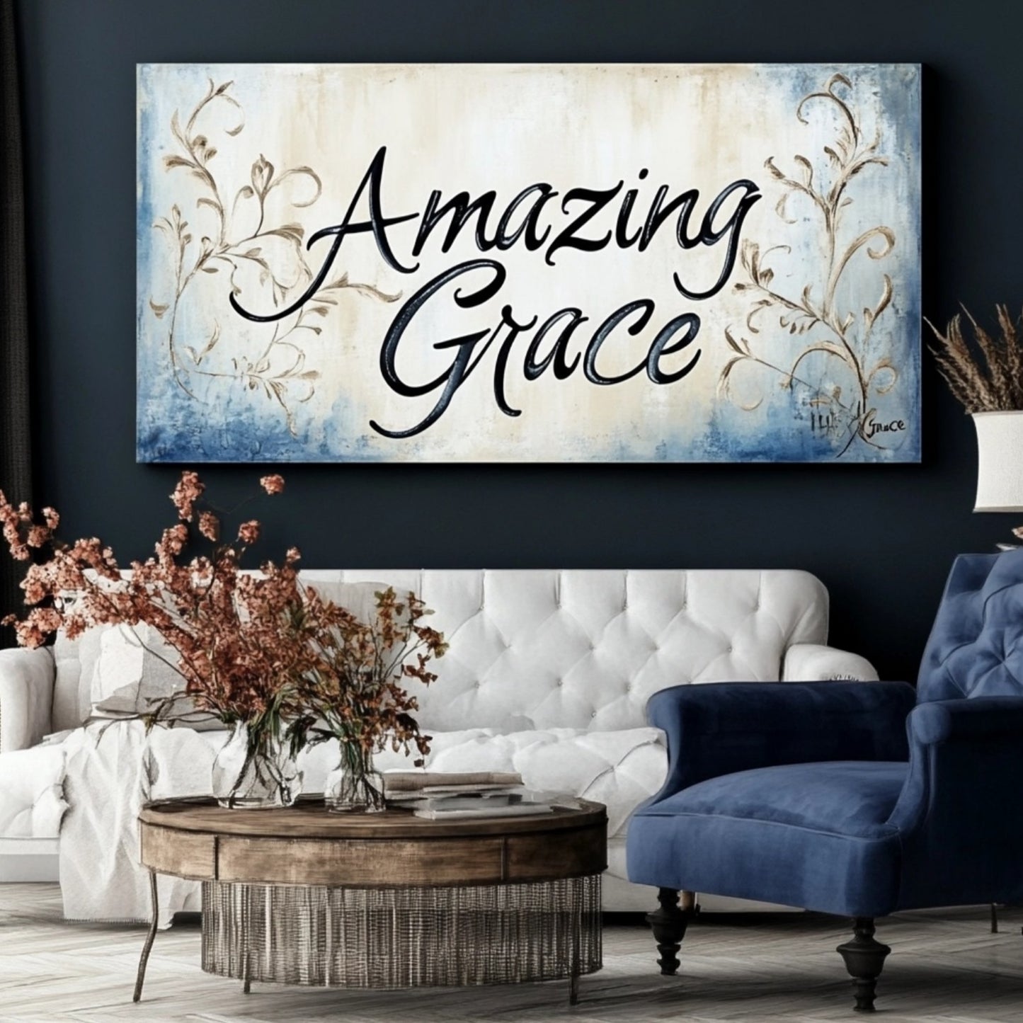 Christian wall art: Amazing Grace V14