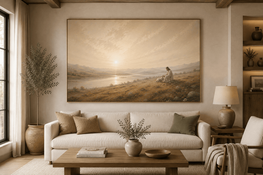 The Good Shepherd – Jesus & Lamb Christian Wall Art