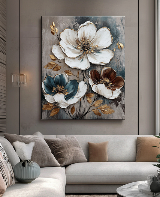 Nature Wall Art: Floral Symphony V5