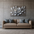 Monochrome Petal Whispers Elegant Floral Canvas Wall Art