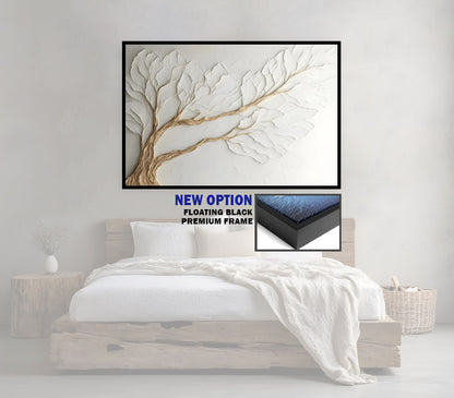 Tree Canopy Wall Art – Neutral Nature-Inspired Design for Bedroom & Living Room Décor