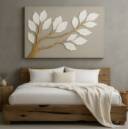 Tree Canopy Wall Art – Neutral Nature-Inspired Design for Bedroom & Living Room Décor