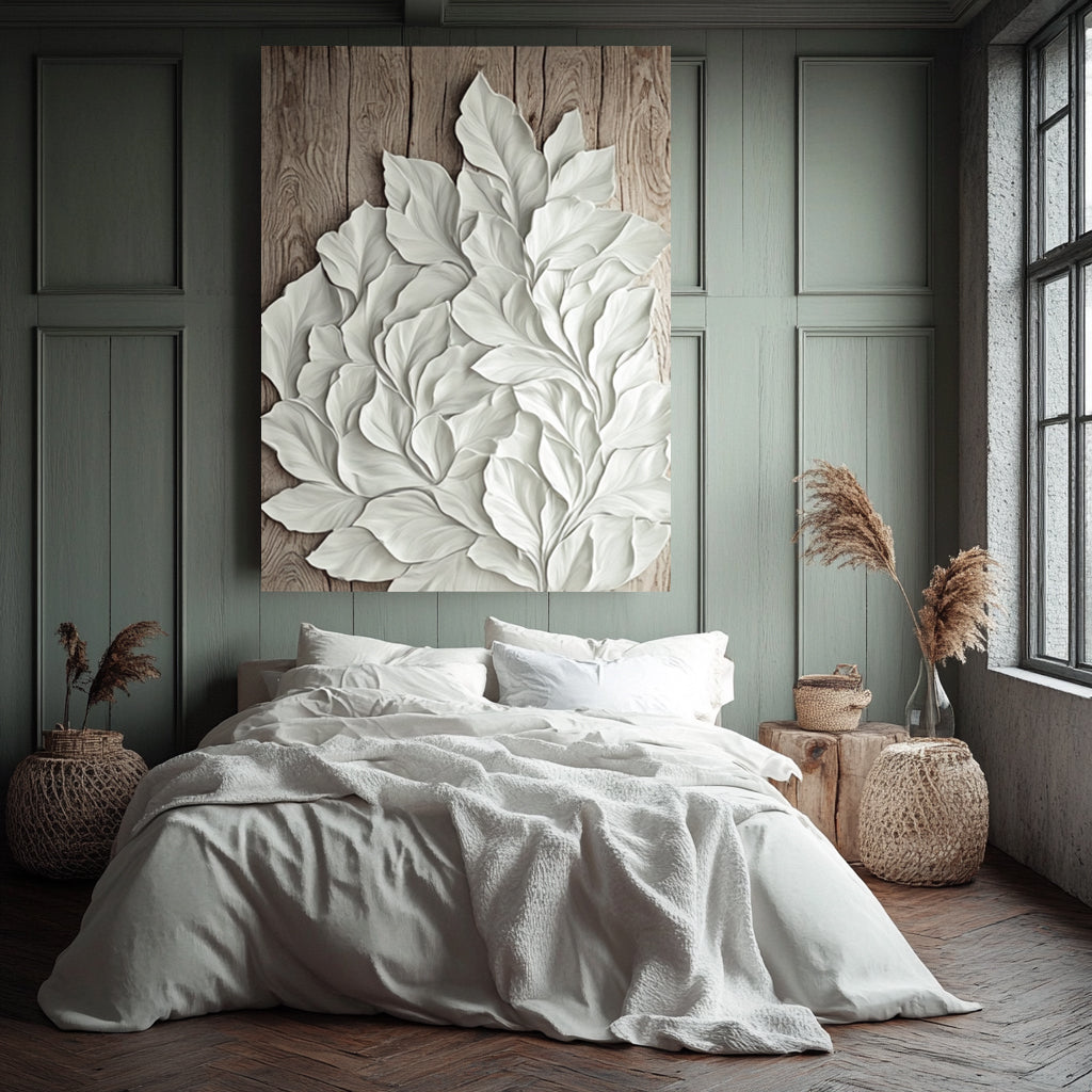 Whispering Leaves - Elegant Botanical Wall Art