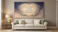 A Piece Of My Heart Lives In Heaven Memorial Wall Art -  Magnolia & Gold Butterfly Canvas