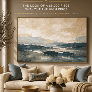 Coastal Serenity Wall Art – Hand Painted Atelier Collection