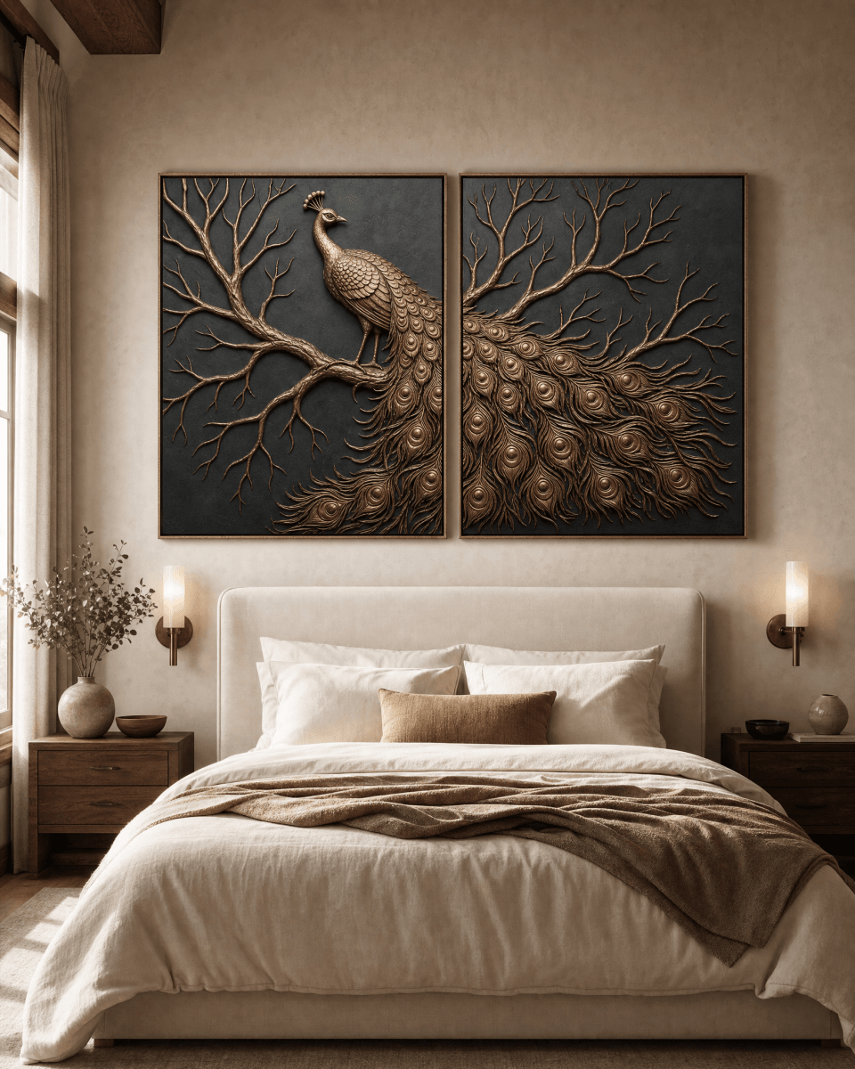 Black and Gold Wild Animals Wall Art – Luxury Canvas Wall Decor - Sense for Decor