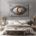 Celestial Gaze – Moon & Stars Wall Art
