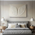 Celestial Wing Grace Wall Art – Angelic Feather Canvas