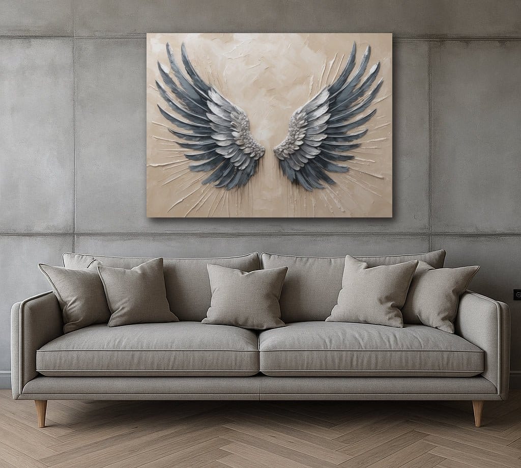 Celestial Wingspan Angel Wing Canvas Print - Sense for Decor