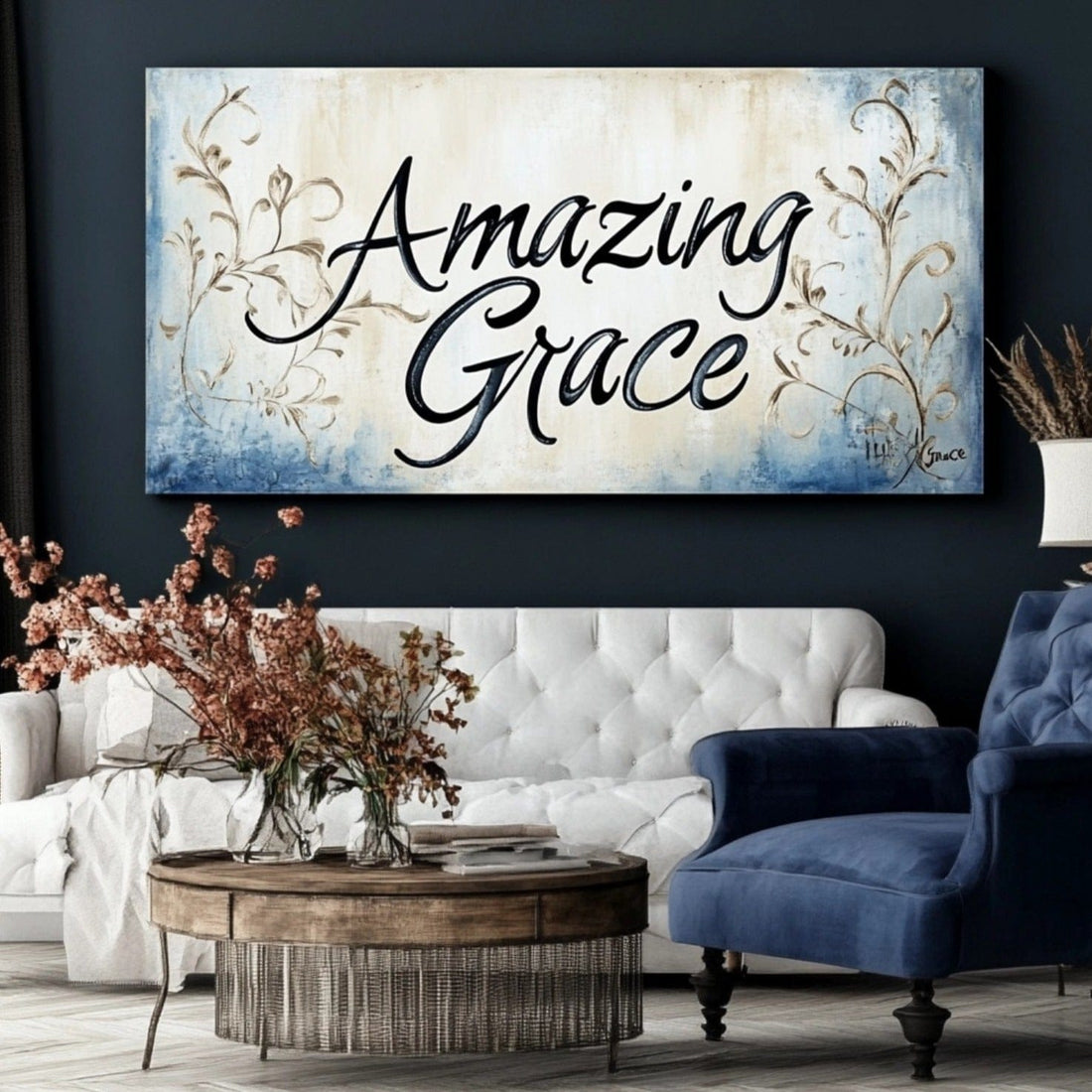 Christian wall art: Amazing Grace V14 - Sense for Decor