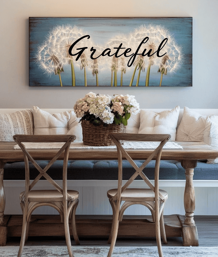Christian wall art: Grateful Word Sign V2 - Sense for Decor