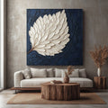 Elegant Leaf Wall Art – Large Modern Canvas for Home and Living Room Decor