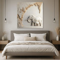 Elephant Bond Canvas Wall Art – Symbol of Strength & Family Love