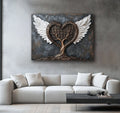 Eternal Roots & Wings – Tree of Life Heart Wall Art Canvas