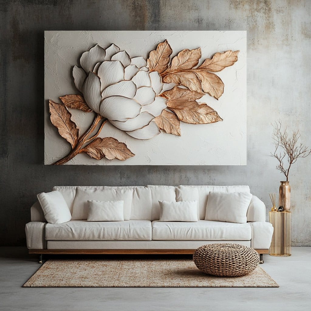 Ethereal Bloom V33 – A Statement Floral Wall Art for Elegant Interiors - Sense for Decor