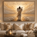 Faith Wall Art – I Will Never Leave You Nor Forsake You | Hebrews 13:5 Christian Wall Art