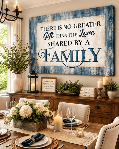 Family Wall Art: There is no Greater Gift Than the Love Shared by a Family - Sense for Decor