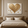 Golden Heart Harmony Canvas Wall Art