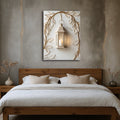 Golden Lantern of Calm Neutral Nature - Inspired Canvas Print