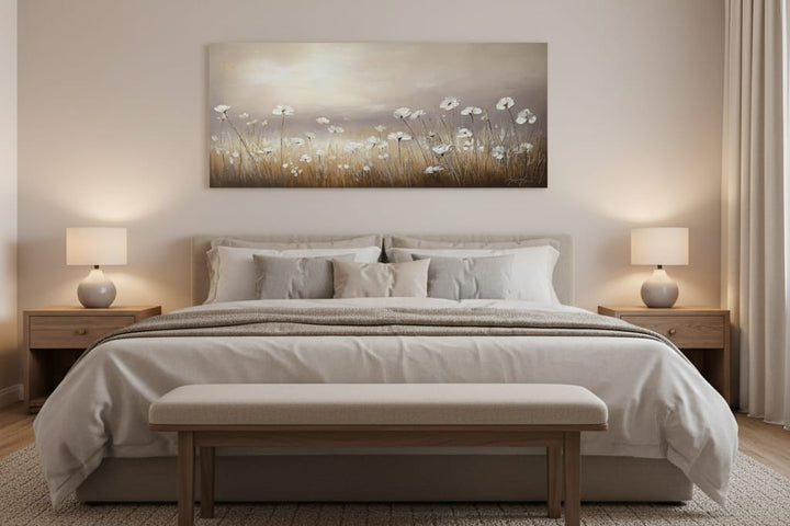 Golden Meadow Serenity Canvas Wall Art - Sense for Decor