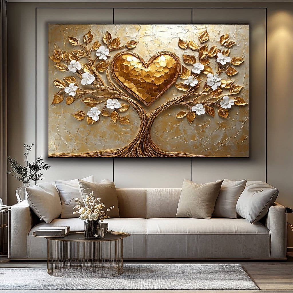 Golden Tree Heart - Sense for Decor