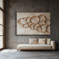 Golden Whisper V2 – Elegant Gold Abstract Canvas Wall Art