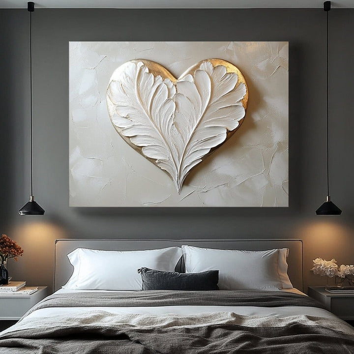 Home Wall Art: Feather Heart - Sense for Decor