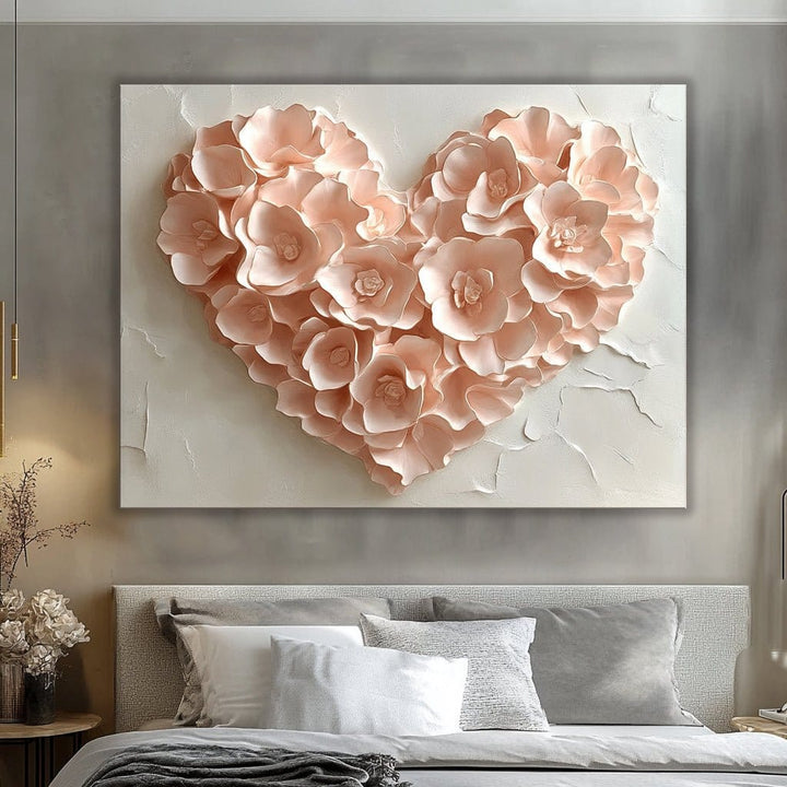 Home Wall Art: Floral Heart Bouquet - Sense for Decor