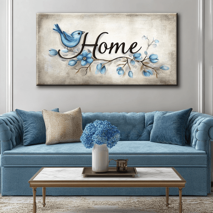 Home Wall Art: Home Word Sign v14 - Sense for Decor