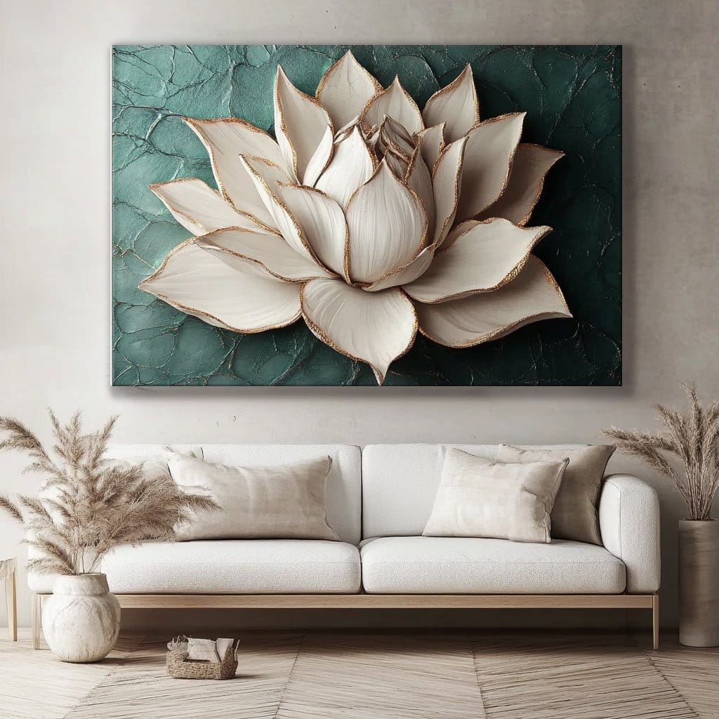 Home Wall Art : Lotus Blooms - Sense for Decor