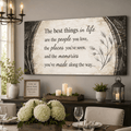 Home Wall Art: The best things in life are the people you love (Wood Frame Ready To Hang)
