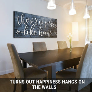 Home Wall Art: There's No Place Like Home V2 (Wood Frame Ready To Hang) - Sense for Decor